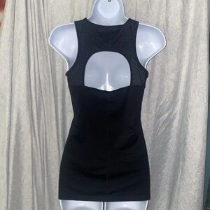 BCG Yoga Activewear Tops for Women black. Open back. Lace details